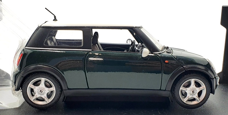 Maisto Mini Cooper Verte – Maquette Voiture échelle 1/24, Modèle Réduit Métallique, Collectionneur Dès 14 Ans