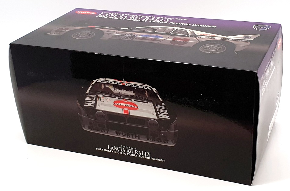 Kyosho 1/18 Scale 08302H - Lancia 037 Rally 1983 Sicilia Targa