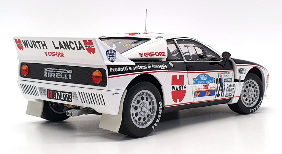 Kyosho 1/18 Scale 08302H - Lancia 037 Rally 1983 Sicilia Targa