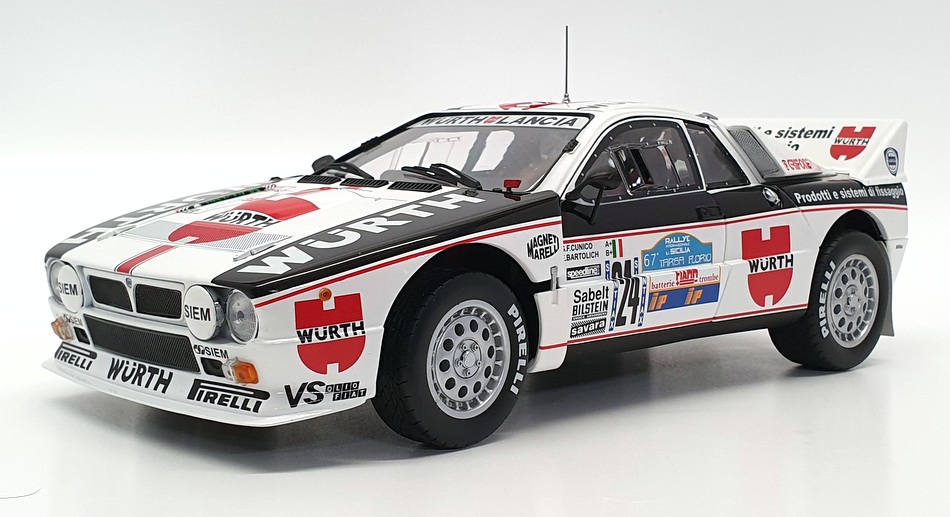 Kyosho 1/18 Scale 08302H - Lancia 037 Rally 1983 Sicilia Targa