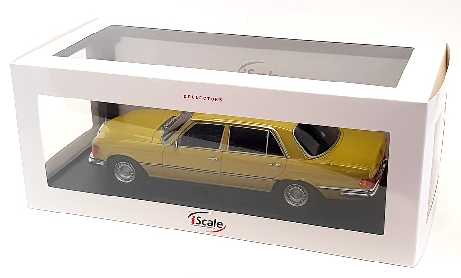 iScale 1/18 Scale 18085 - Mercedes Benz S-Class W116 - Mimosen Yellow 