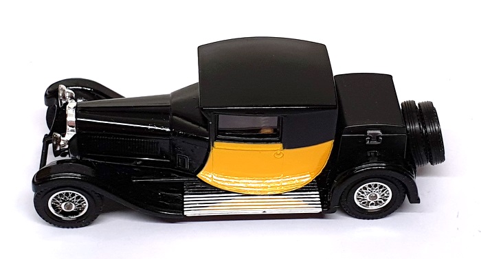 Matchbox Appx 10cm Long Diecast Y-24 - 1928 Bugatti T44 - Black/Yellow Matchbox Appx 10cm Long Diecast Y-24 - 1928 Bugatti T44 - Black/Yellow