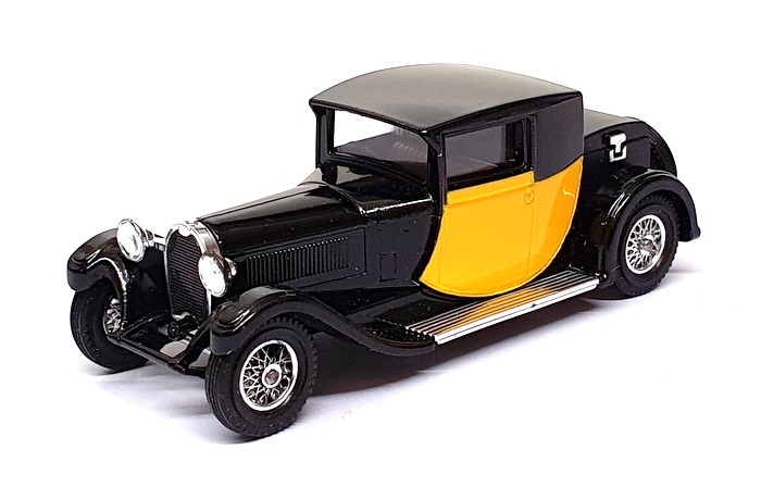 Matchbox Appx 10cm Long Diecast Y-24 - 1928 Bugatti T44 - Black/Yellow Matchbox Appx 10cm Long Diecast Y-24 - 1928 Bugatti T44 - Black/Yellow