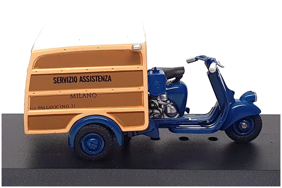 Altaya 8cm Long Diecast 17723DT - Vespa Delivery Trike - Blue