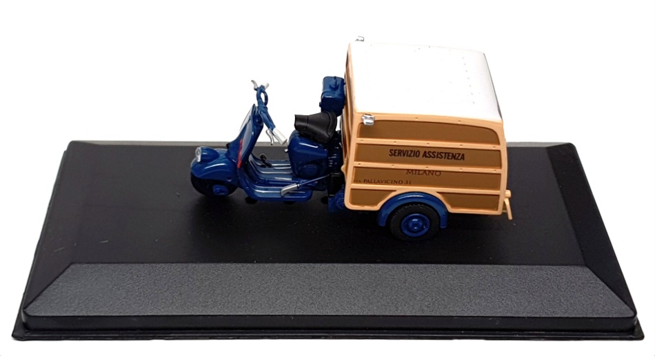 Altaya 8cm Long Diecast 17723DT - Vespa Delivery Trike - Blue