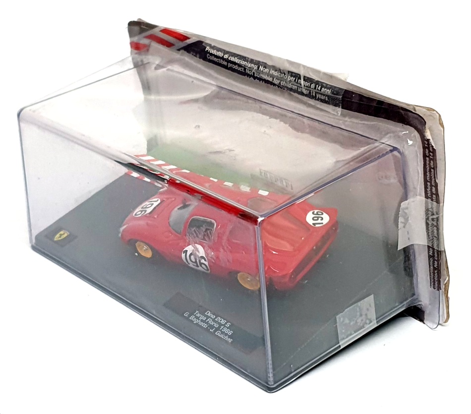 Altaya 1/43 Scale 610234 - Ferrari Dino 206 S #196 Targa Florio 1966 - Red