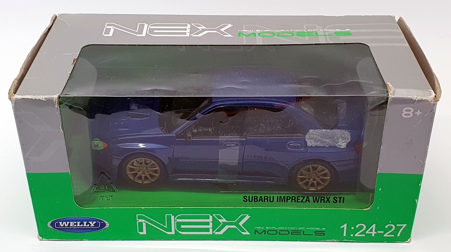 Welly 1 24 27 Scale Model Car ns W Subaru Impreza Wrx Sti Blue Ebay