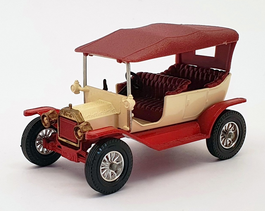 Matchbox Appx 10cm Long Diecast Y-1 - 1911 Ford Model T - Red/White