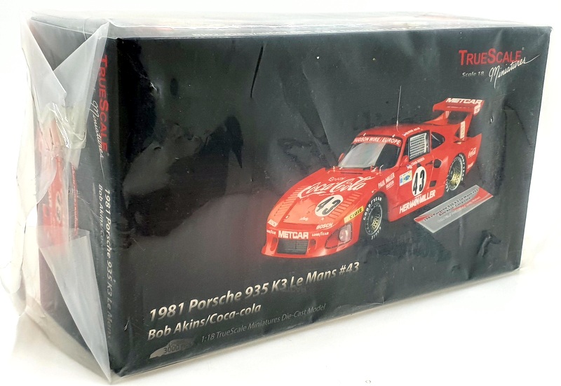 True Scale Miniatures 1/18 Scale TSM10181 1981 Porsche 935 K3 Le Mans Coca Cola