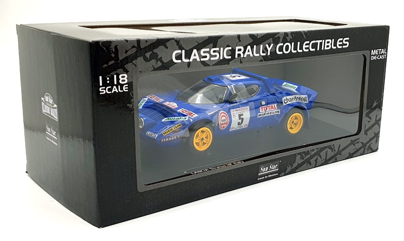 Sun Star 1/18 Scale 4560 - Lancia Stratos HF Rally #5 2nd Tour De Corse 1976