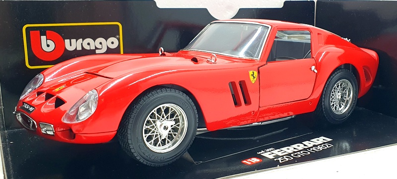 ブラーゴ フェラーリ250GTO（1962_1/18） Burago 1/18 Scale Diecast 3011 - 1962 Ferrari 250 GTO - Red