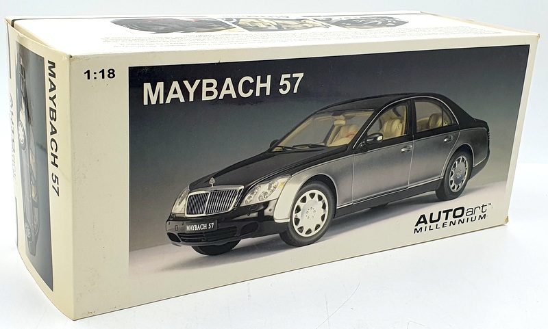 Autoart 1/18 Scale Diecast 76151 - Maybach 57 SWB - Black/Grey
