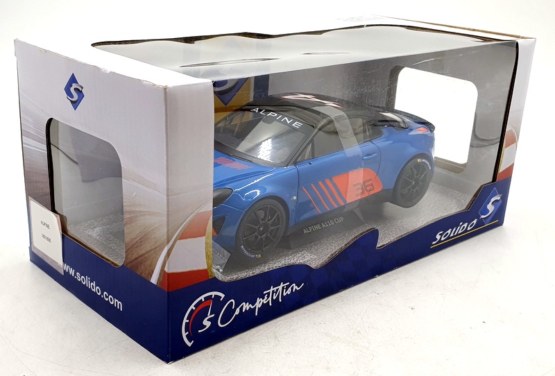 Solido 1/18 Scale Diecast S1801605 - 2019 Alpine A110 Cup #36