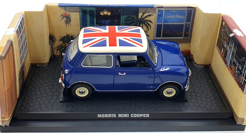 Kyosho 1/18 Scale Diecast 08101B Morris Mini Cooper 1275S Blue Union Jack