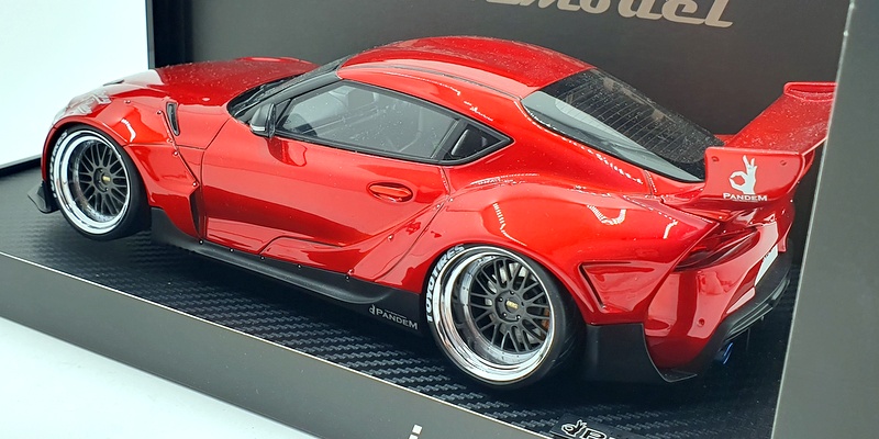 Ignition 1/18 Scale Resin Model 2035 - Pandem Supra A90 - Metallic Red