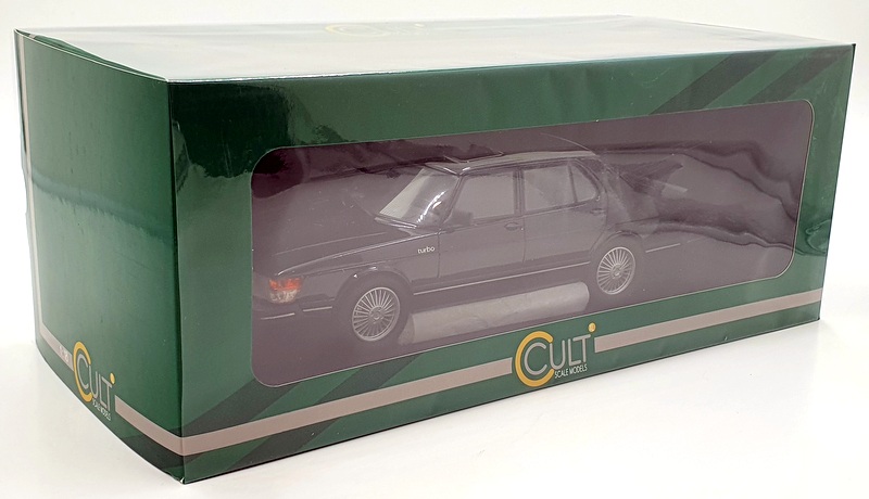 Cult Models 1/18 Scale CML099-3 - SAAB 900 Turbo 4 Door - Black