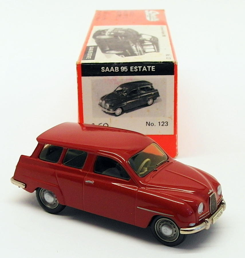 Somerville Models 1/43 Scale Model Car 123 - Saab 95 Estate - Red