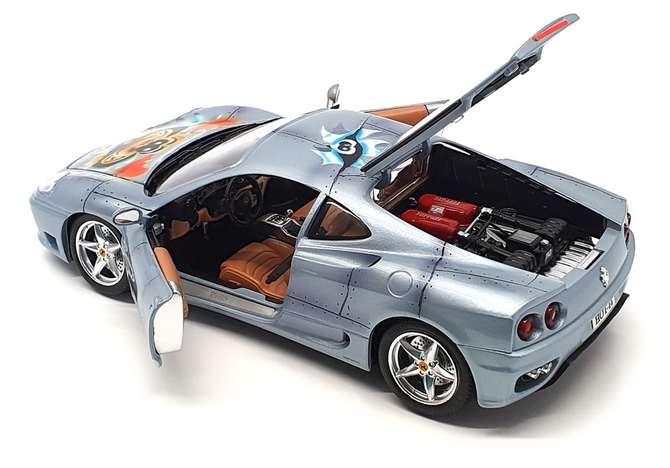 Burago 1/18 Scale Diecast Model 171021L - Ferrari 360 Modena - Lt Blue