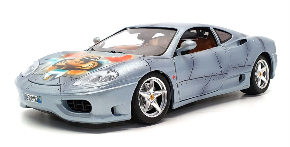 Burago 1/18 Scale Diecast Model 171021L - Ferrari 360 Modena - Lt Blue