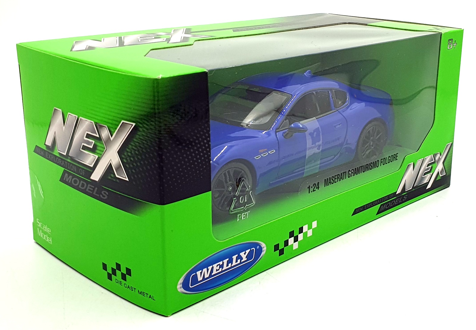 Welly NEX 1/24 Scale Diecast 24125W-M.BU - Maserati Granturismo