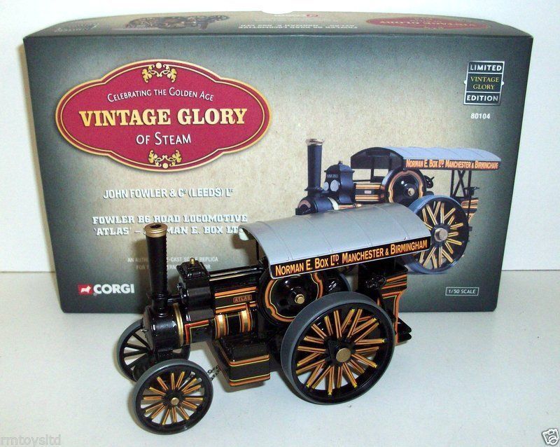 ＊t＊ CORGI 1/50 - 80104 FOWLER B6 ROAD LOCOMOTIVE 'ATLAS' NORMAN E BOX