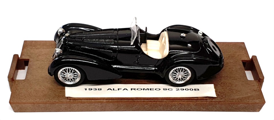 Brumm 1/43 Scale Diecast R139 - 1938 Alfa Romeo 8C 2900B - Black