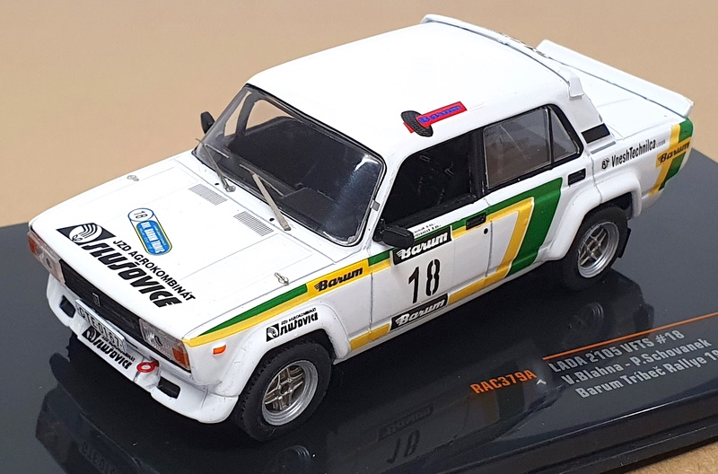 Ixo 1/43 Scale RAC379A - Lada 2105 VFTS #18 Barum Tribec Rally 1986 Ixo 1/43 Scale RAC379A - Lada 2105 VFTS #18 Barum Tribec Rally 1986