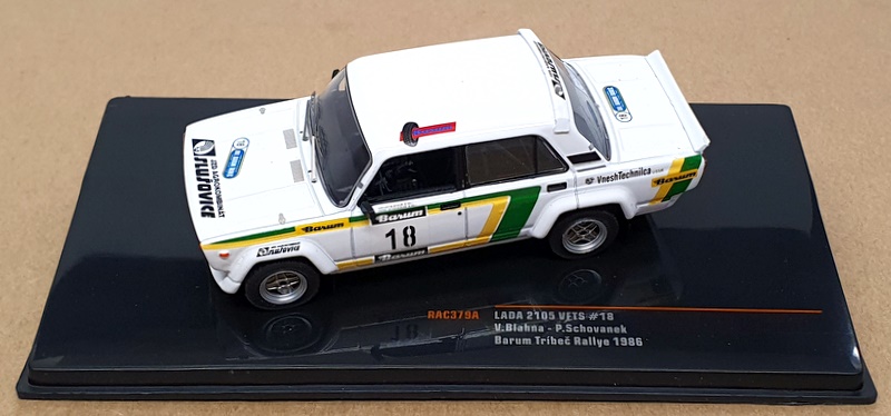 Ixo 1/43 Scale RAC379A - Lada 2105 VFTS #18 Barum Tribec Rally 1986 Ixo 1/43 Scale RAC379A - Lada 2105 VFTS #18 Barum Tribec Rally 1986