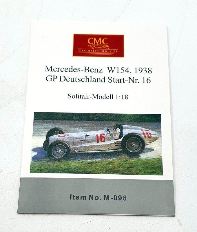 CMC 1/18 Scale M-098 Mercedes Benz W154 1938 R.Seaman Sieger