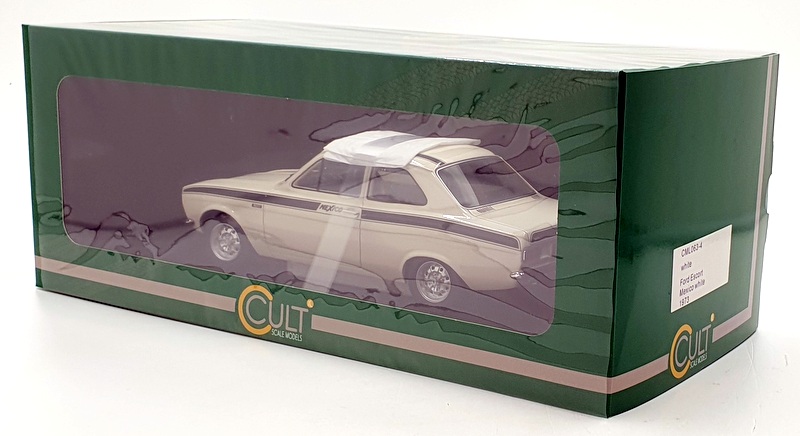 Cult Models 1/18 Scale CML063-4 - 1973 Ford Escort Mexico - White Cult Models 1/18 Scale CML063-4 - 1973 Ford Escort Mexico - White