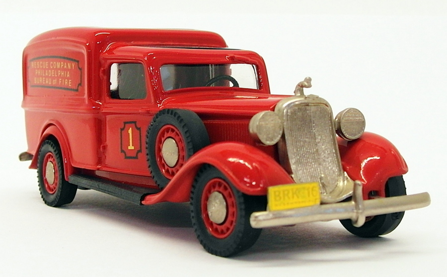 Brooklin 1/43 Scale BRK16 037 - 1936 Dodge Van Philadelphia Bureau Of Fire
