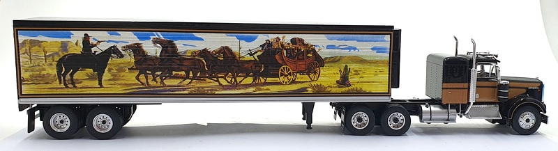 Big Rig Replicas 1/43 Scale 43-0445 1974 Kenworth W900A with trailer - Wild West