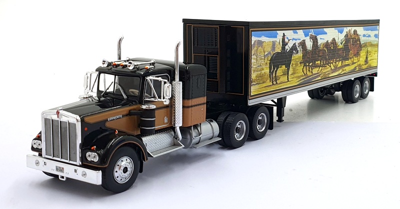 Big Rig Replicas 1/43 Scale 43-0445 1974 Kenworth W900A with trailer - Wild West