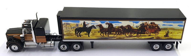 Big Rig Replicas 1/43 Scale 43-0445 1974 Kenworth W900A with trailer - Wild West