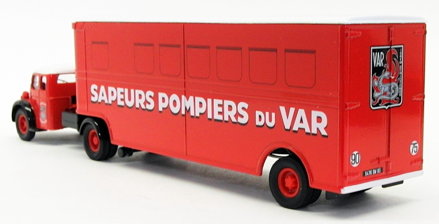Corgi 1/50 Scale 73603 - Berliet GLR Avec Remorque Fruehauf Pompiers Du Var Corgi 1/50 Scale 73603 - Berliet GLR Avec Remorque Fruehauf Pompiers Du Var