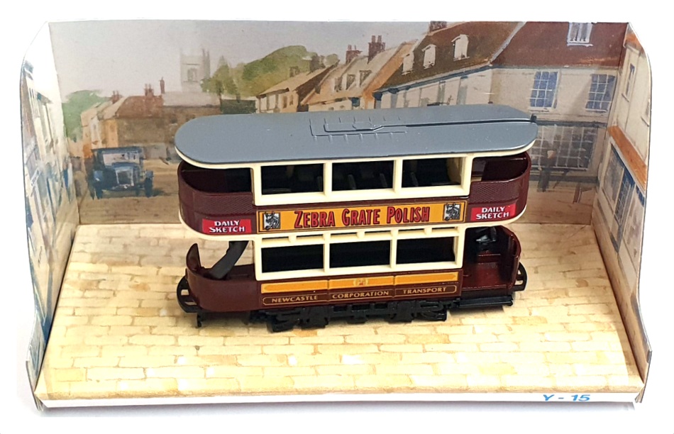 Matchbox 9.5cm Long Diecast Y15/D - 1920 Preston Type Tram - Newcastle