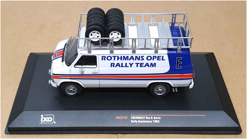 Ixo 1/43 Scale RAC374X - 1983 Chevrolet Van G -Series Rally Assistance