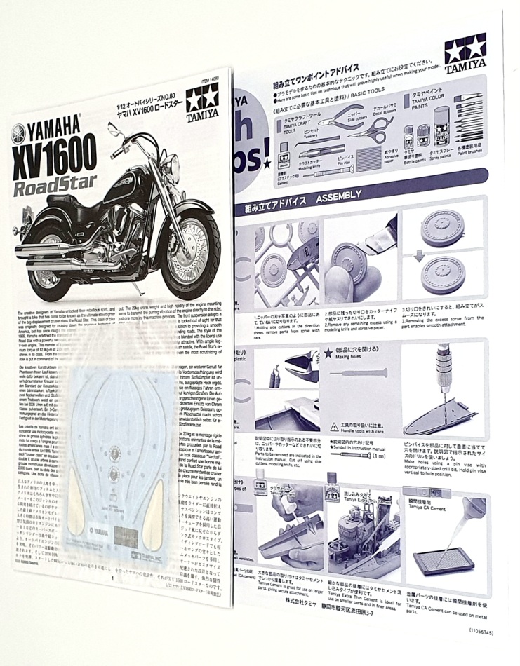 Tamiya 1/12 Scale Model Kit 14080 Series 80 - Yamaha XV1600 RoadStar