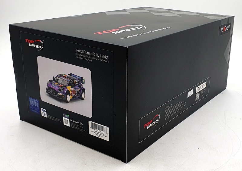 Top Speed 1/18 Scale Resin TS0491 - Ford Puma Rally 1 M Sport Ford