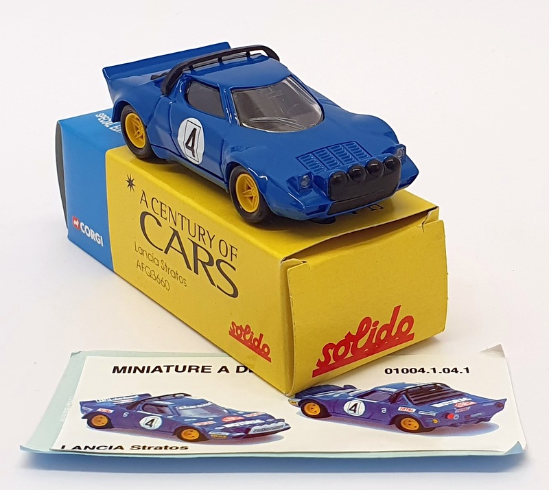 Solido A Century Of Cars 1/43 Scale AFQ3660 - Lancia Stratos - Blue