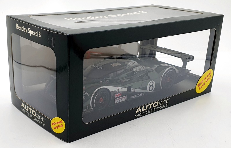 Autoart 1/18 Scale Diecast 80353 - Bentley Speed 8 Le Mans 2003 Signed