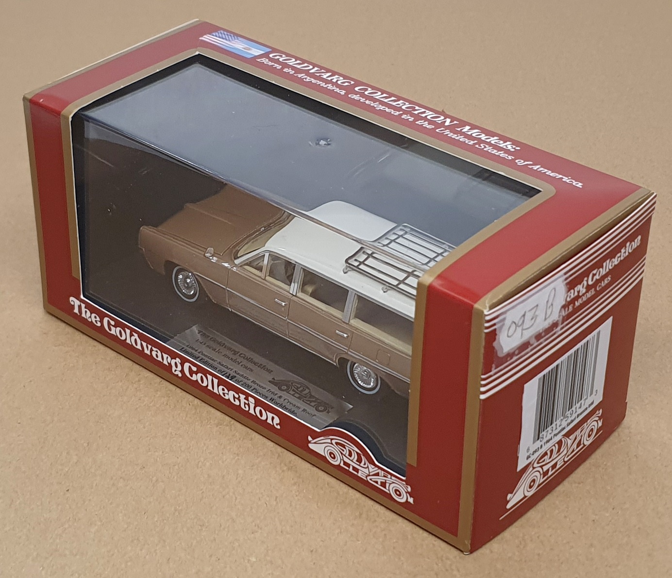 Goldvarg 1/43 Scale GC-093B - 1964 Pontiac Safari S. Wagon - Saddle Bronze/Cream Goldvarg 1/43 Scale GC-093B - 1964 Pontiac Safari S. Wagon - Saddle Bronze/Cream