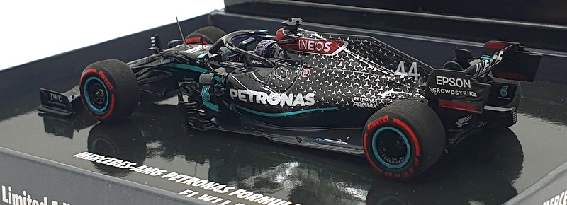 Minichamps 1/43 Scale 413 201144 - F1 Mercedes AMG 91st Win Eifel GP 2020