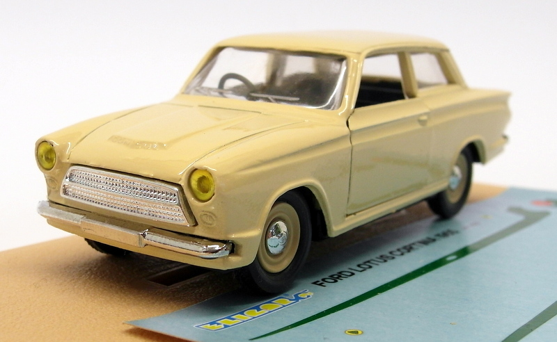 Eligor 1/43 Scale EL1 - 1103 1965 Ford Lotus Cortina Cream + Decals