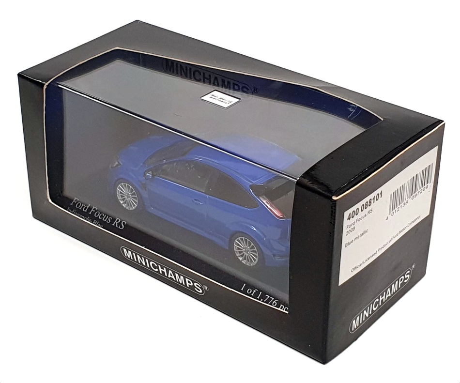 Minichamps 1/43 Scale 400 088101 - 2009 Ford Focus RS - Met Blue