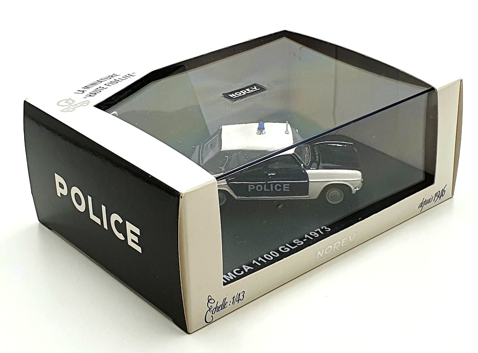 Norev 1/43 Scale 570605 - 1973 Simca 1100 GLS Police Car - Black/White Norev 1/43 Scale 570605 - 1973 Simca 1100 GLS Police Car - Black/White