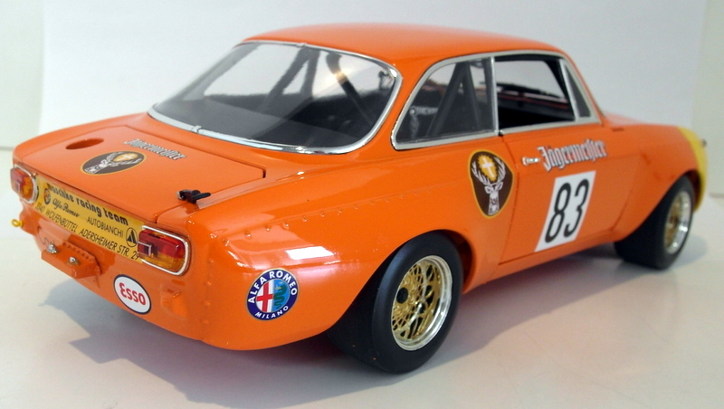 Minichamps 1/18 scale Diecast 100 721283 Alfa Romeo GTA 1300 Junior Jagermeister