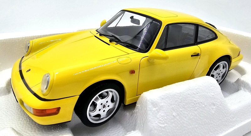 【tteramoto】 NOREV PORSCHE CARRERA Norev 1/18 Diecast 187328 - Porsche 911 Carrera 2 1992 Gelb