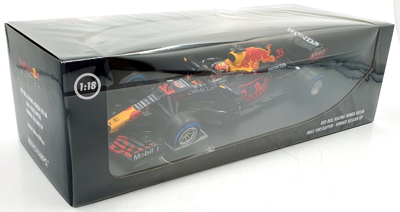 Minichamps 1/18 Scale 110 211333 - Red Bull RB16B F1 M.Verstappen Belgium Minichamps 1/18 Scale 110 211333 - Red Bull RB16B F1 M.Verstappen Belgium