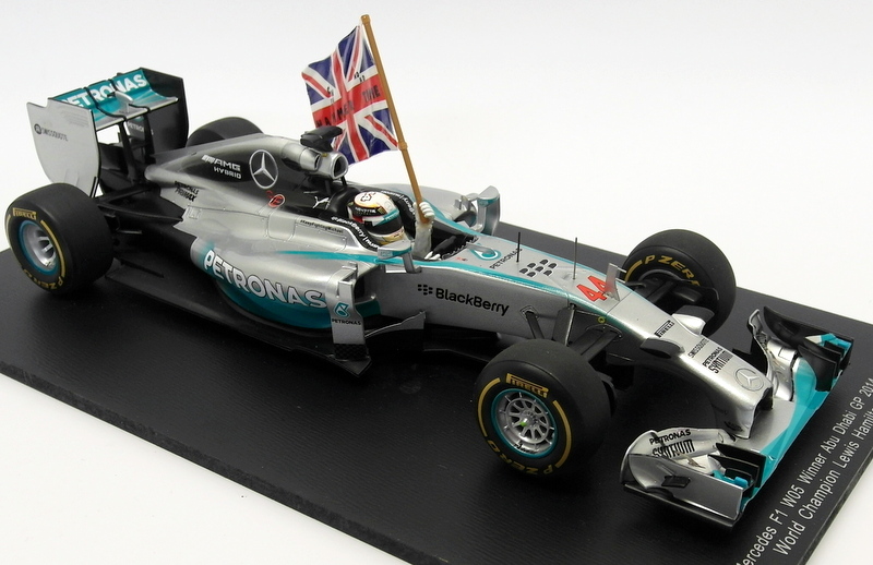 Spark 1/18 Scale - 18S159 Mercedes F1 W05 #44 Winner Abu Dhabi GP 2014 ...